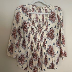 Anthropologie 70s style Blouse size 8
